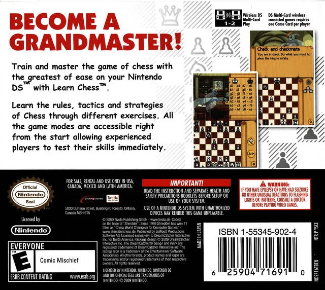 Learn Chess box back