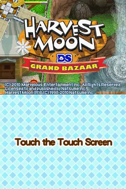 Harvest Moon DS: Grand Bazaar screenshot