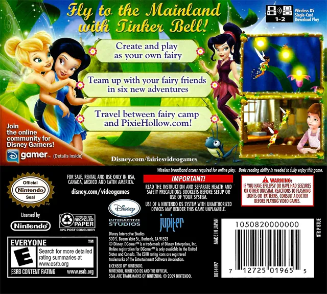 Disney Fairies: Tinker Bell and the Great Fairy Rescue box back
