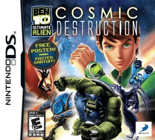 Ben 10: Ultimate Alien: Cosmic Destruction cover art for Nintendo DS
