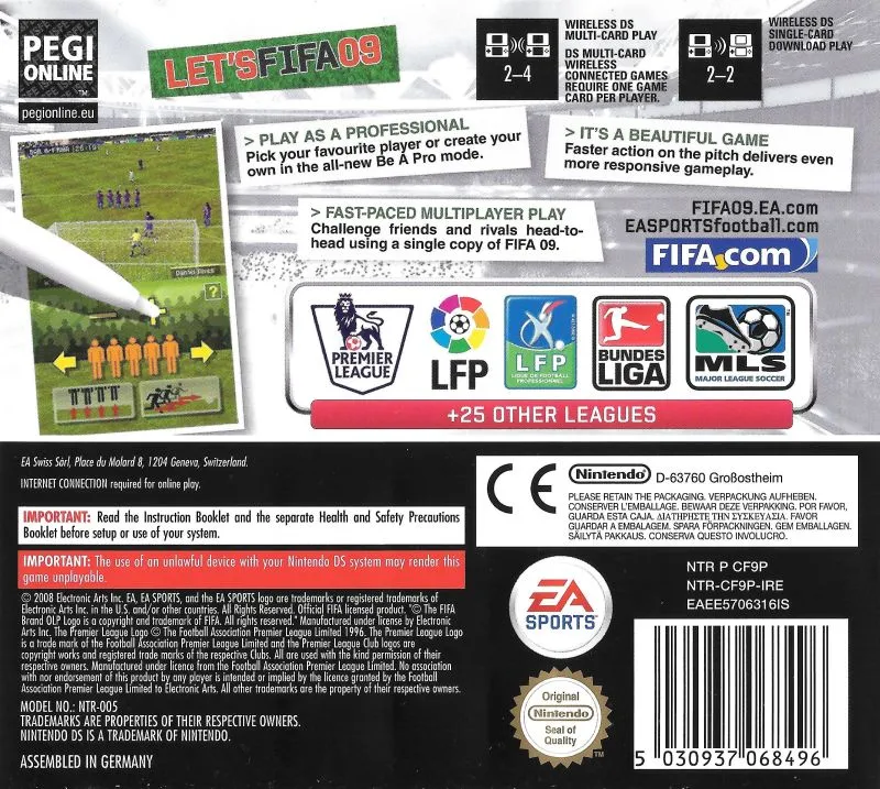 FIFA 09 box back