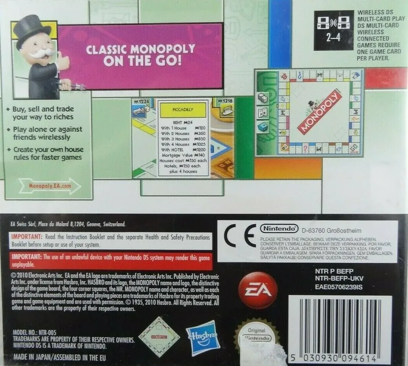 Monopoly box back