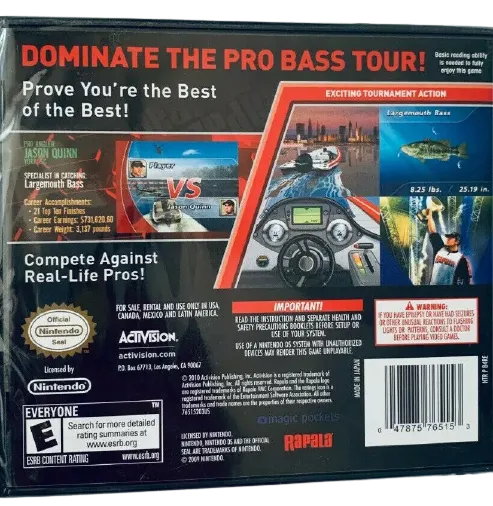 Rapala Pro Bass Fishing box back