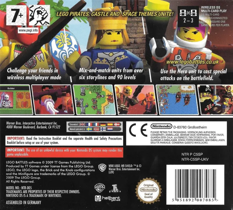 LEGO Battles box back