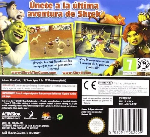 Shrek: Forever After box back