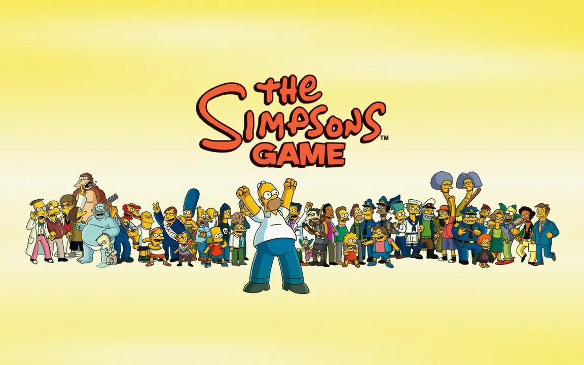 Backdrop artwork for The Simpsons Game
