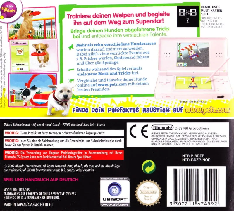 Petz: Dogz Talent Show box back