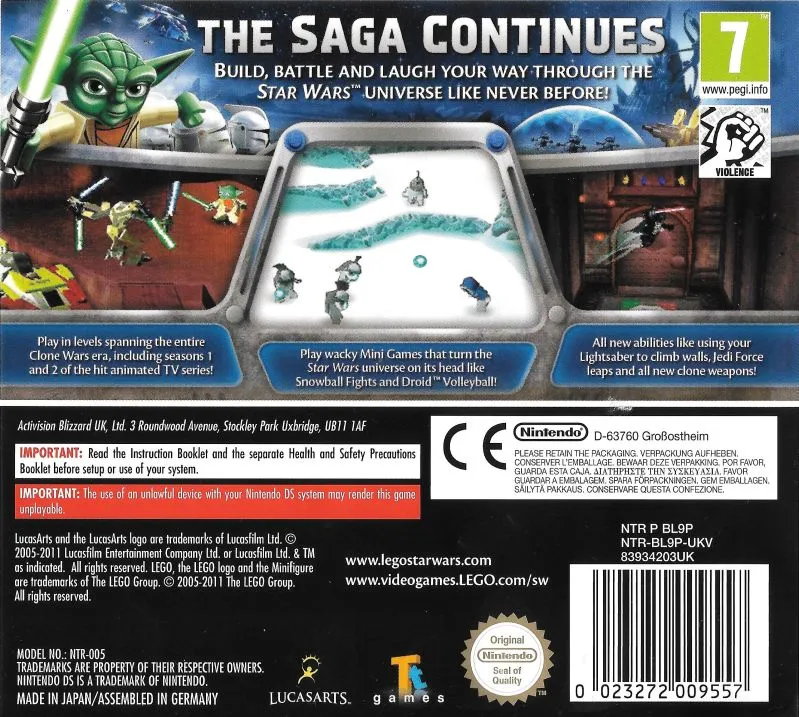 LEGO Star Wars III: The Clone Wars box back