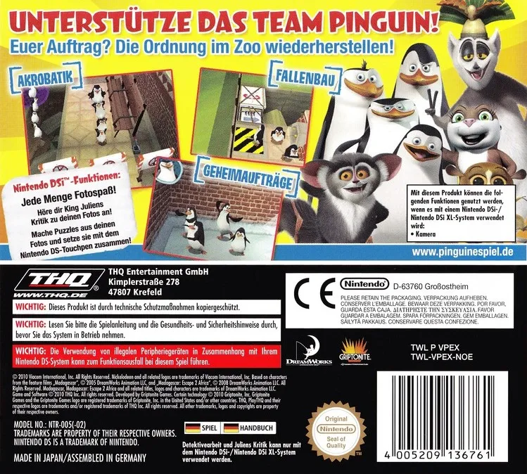 The Penguins of Madagascar box back