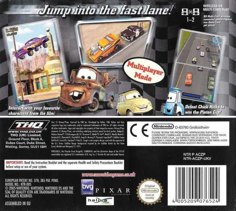 Cars box back