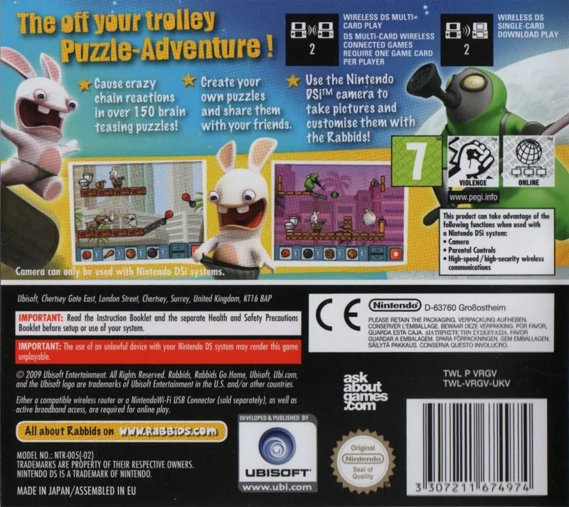 Rabbids Go Home box back