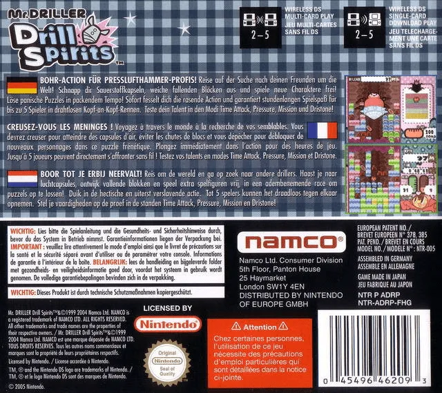Mr. Driller: Drill Spirits box back