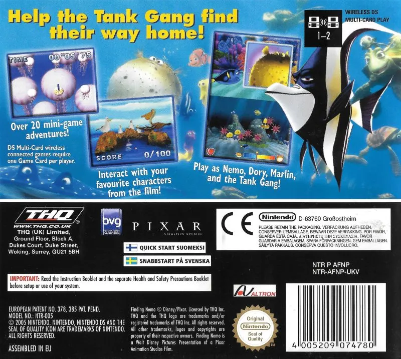 Finding Nemo: Escape to the Big Blue box back