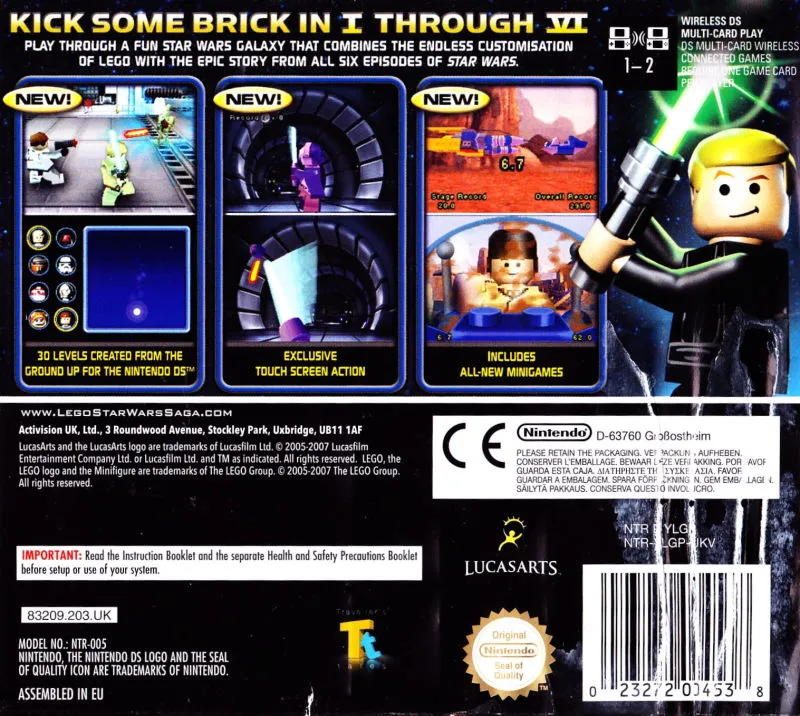 LEGO Star Wars: The Complete Saga box back
