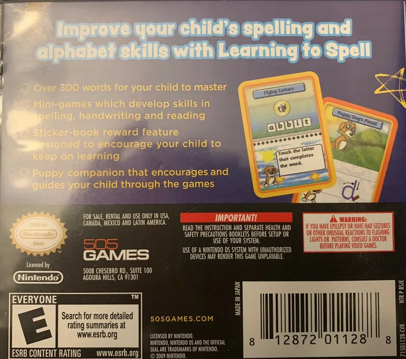 Learning to Spell box back