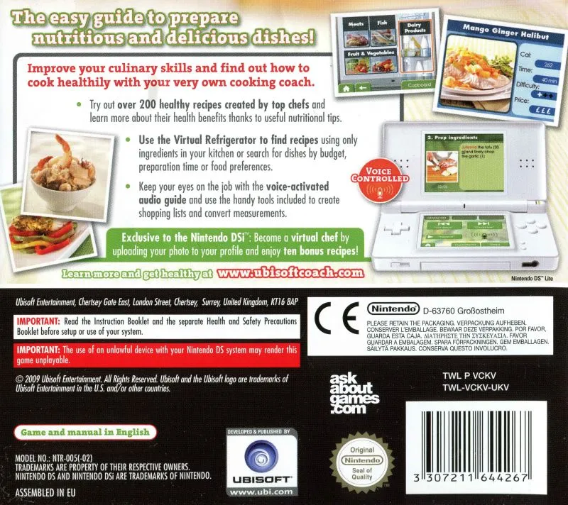 My Healthy Cooking Coach: Easy Way to Cook Healthy box back