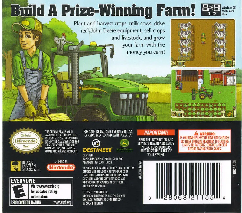 John Deere: Harvest in the Heartland box back