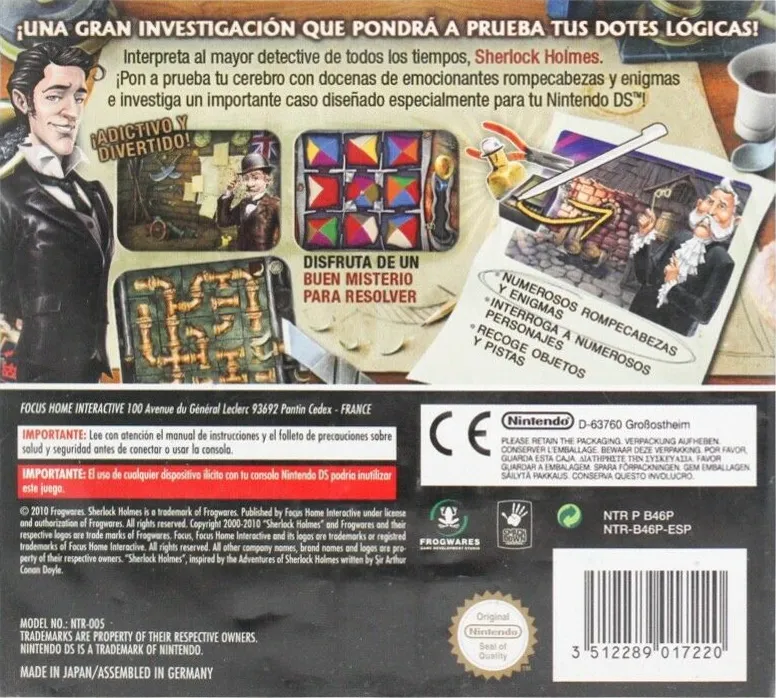 Sherlock Holmes and the Mystery of Osborne House box back