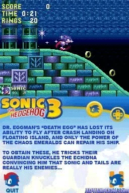 Backdrop artwork for Sonic Classic Collection
