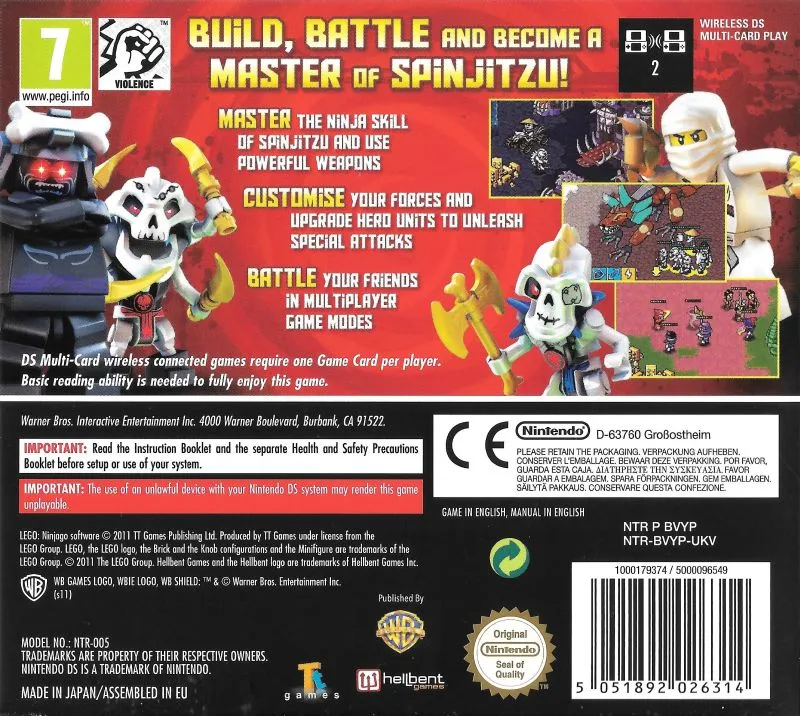 LEGO Battles: Ninjago box back