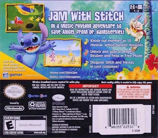 Disney: Stitch Jam box back