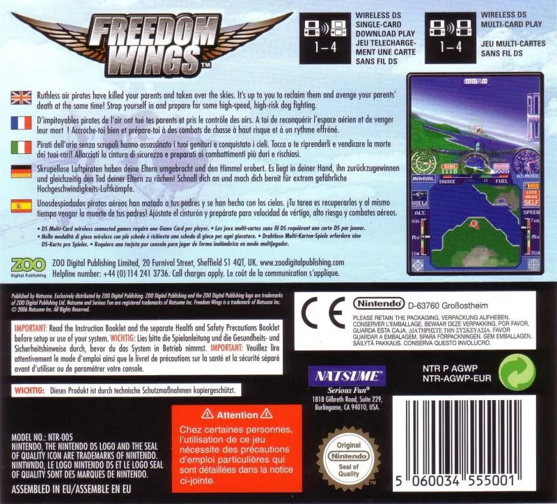 Freedom Wings box back