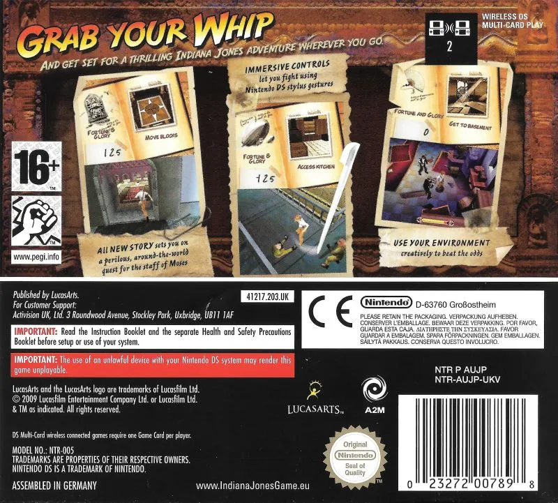 Indiana Jones and the Staff of Kings box back