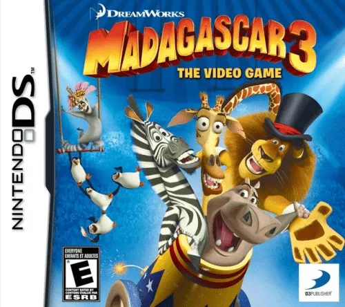 Combo Pack: Madagascar 3: Europe's Most Wanted + The Croods: Prehistoric Party! cover art for Nintendo DS