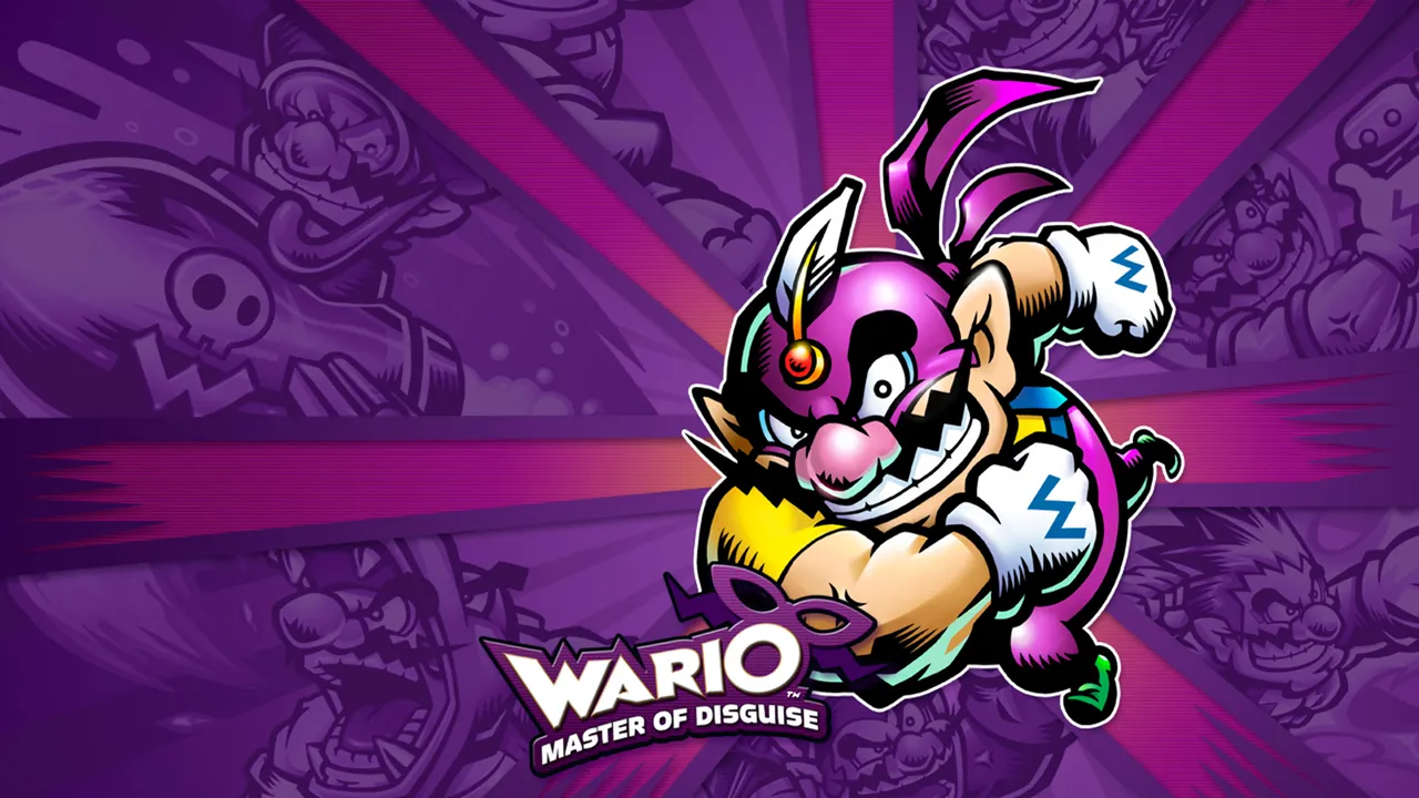Backdrop artwork for Wario: Master of Disguise