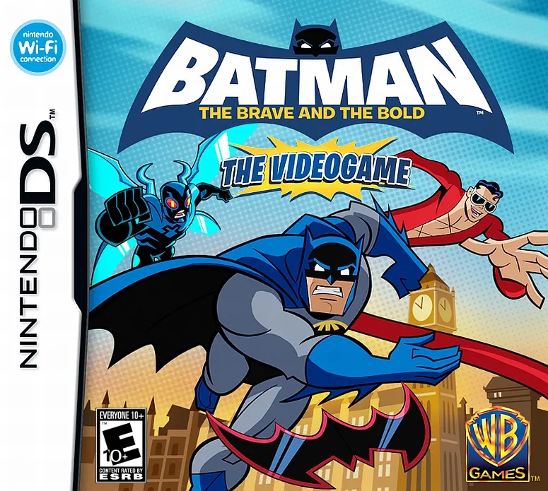Batman: The Brave and the Bold: The Videogame cover art for Nintendo DS