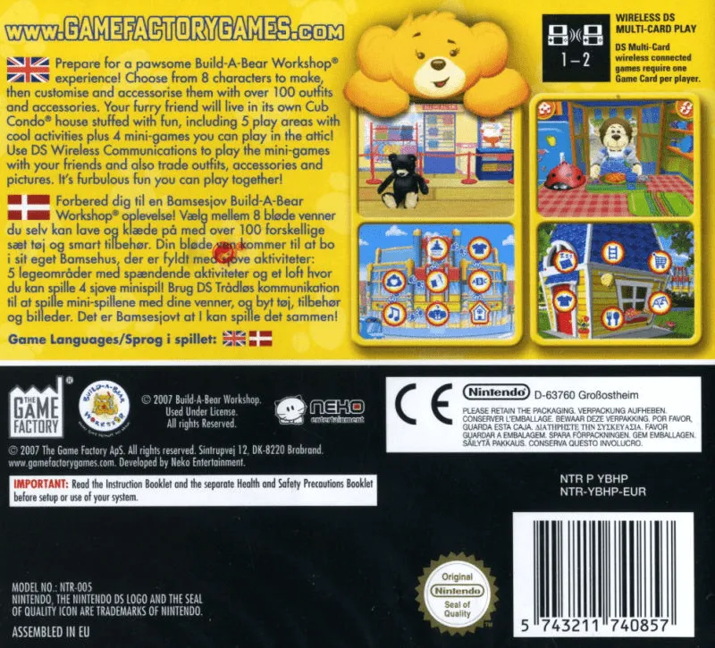 Build-A-Bear Workshop box back