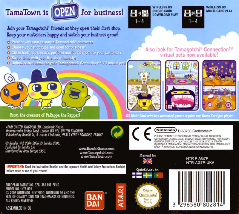 Tamagotchi Connection: Corner Shop box back