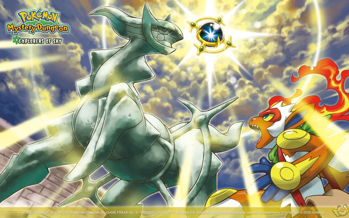 Backdrop artwork for Pokémon Mystery Dungeon: Explorers of Sky