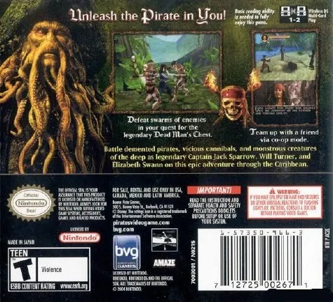 Pirates of the Caribbean: Dead Man's Chest box back