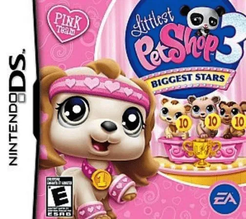 Littlest Pet Shop 3: Biggest Stars Pink Team cover art for Nintendo DS
