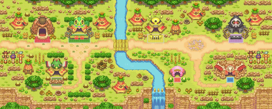 Backdrop artwork for Pokémon Mystery Dungeon: Explorers of Darkness