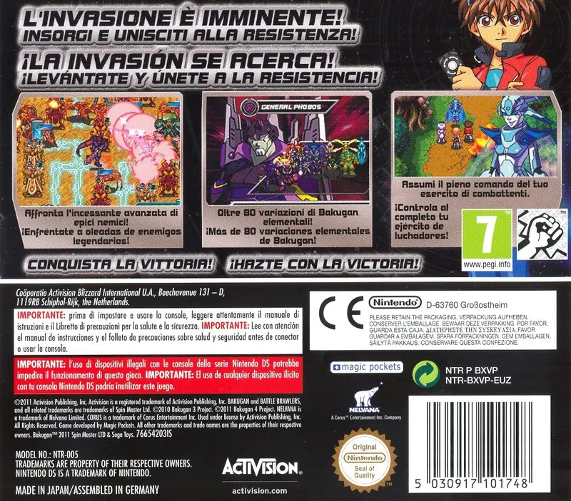 Bakugan: Rise of the Resistance box back