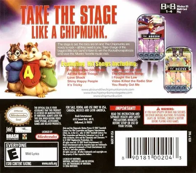 Alvin and the Chipmunks box back