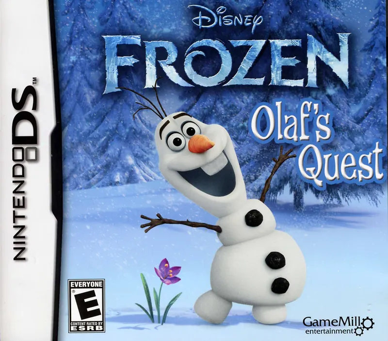 Disney Frozen: Olaf's Quest cover art for Nintendo DS