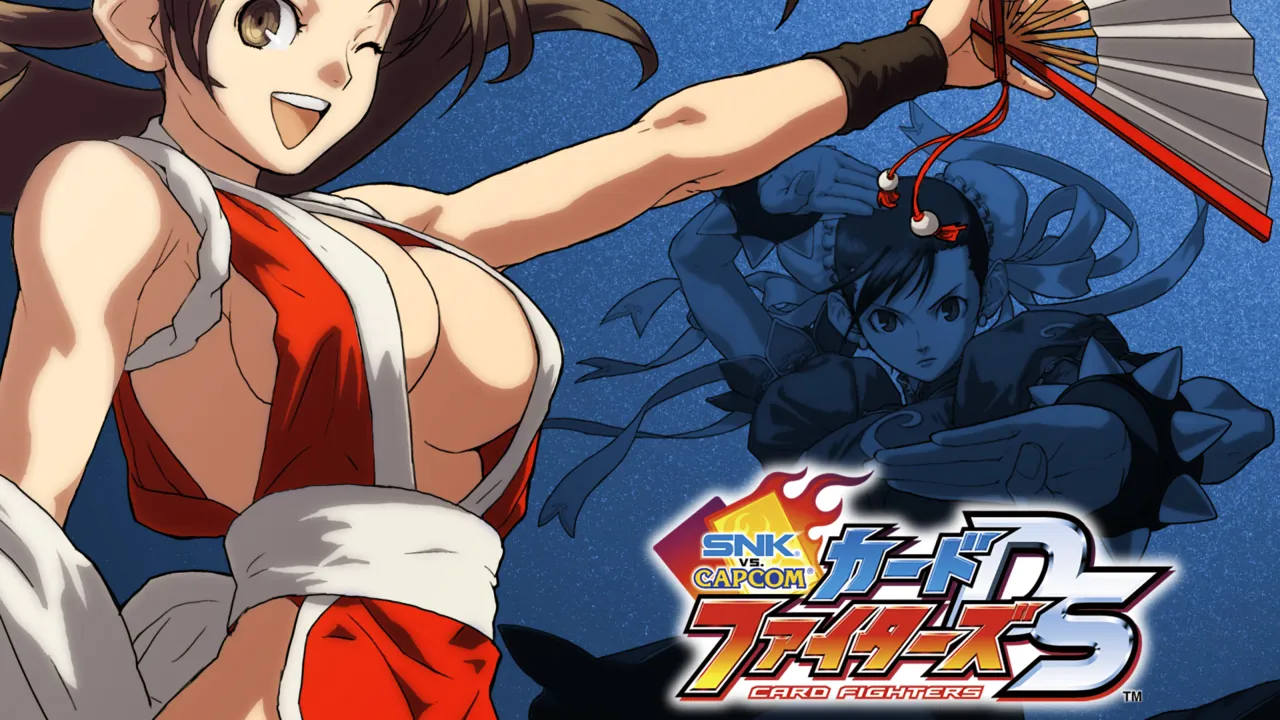 Backdrop artwork for SNK vs. Capcom Card Fighters DS
