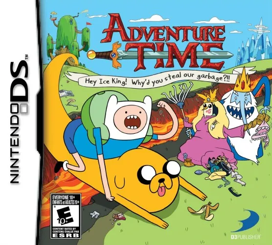 Adventure Time: Hey Ice King! Why'd You Steal Our Garbage?!! cover art for Nintendo DS
