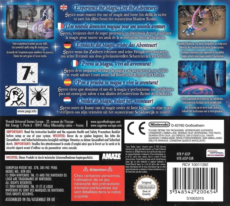 Spyro: Shadow Legacy box back