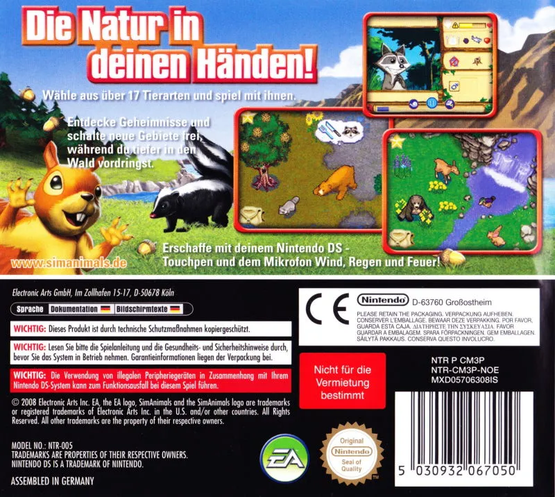 SimAnimals box back