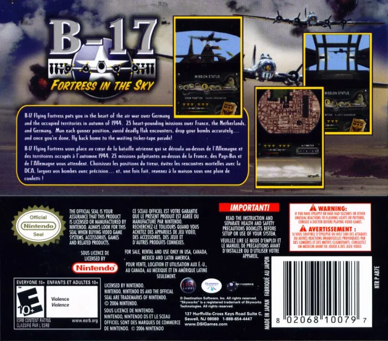 B-17: Fortress in the Sky box back