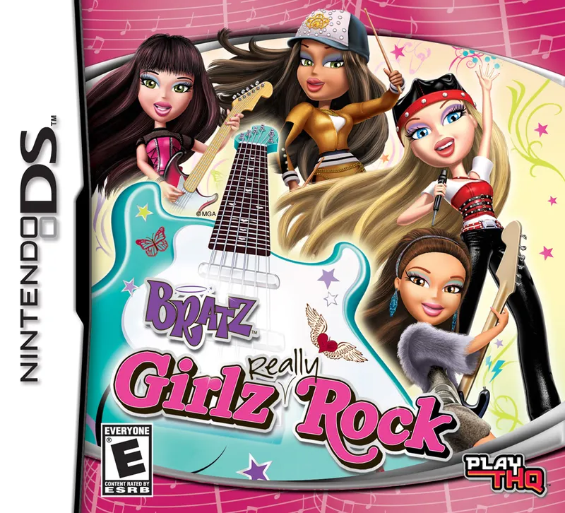 Bratz: Girlz Really Rock! cover art for Nintendo DS