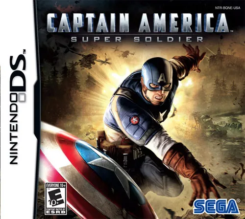 Captain America: Super Soldier cover art for Nintendo DS