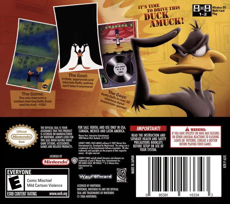 Looney Tunes: Duck Amuck box back
