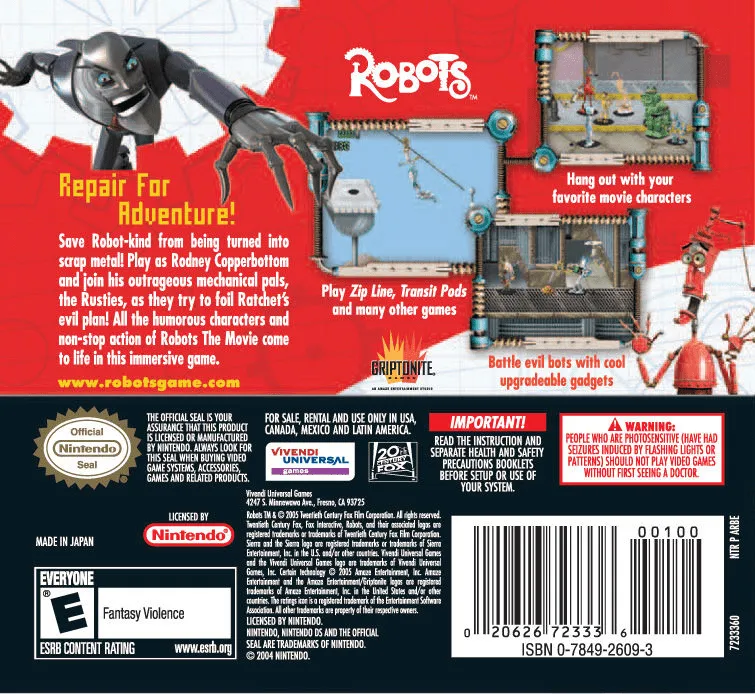 Robots box back