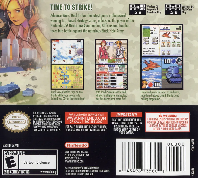 Advance Wars: Dual Strike box back