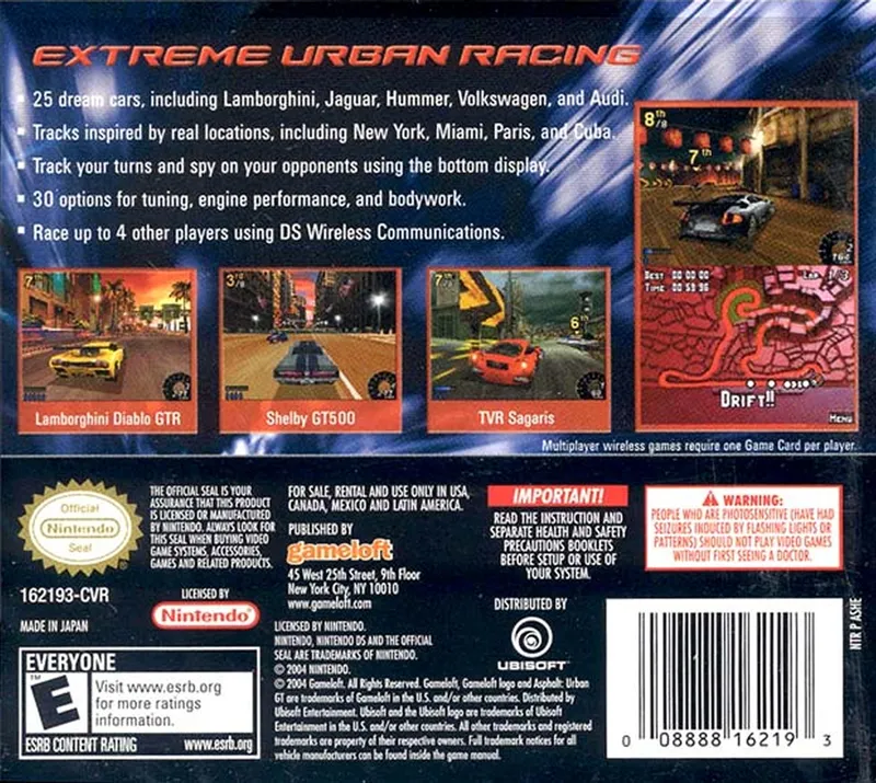 Asphalt: Urban GT box back